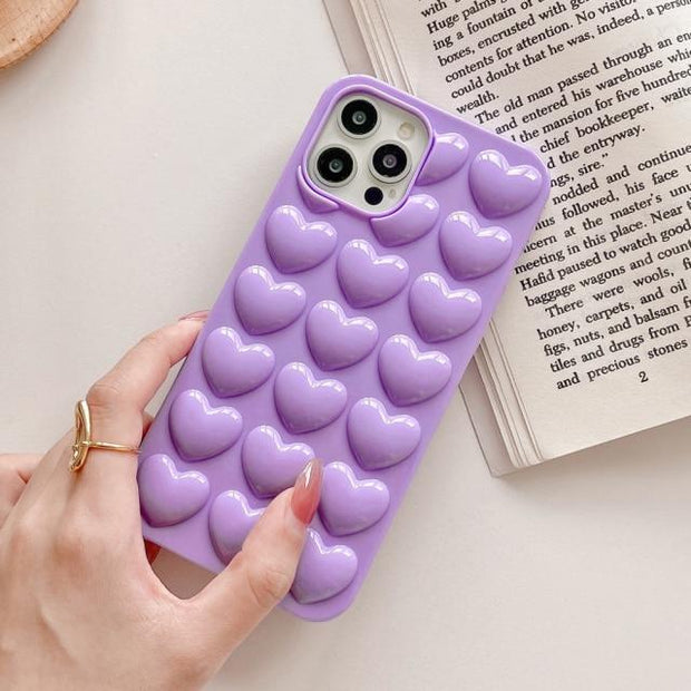 3D Love Heart Case