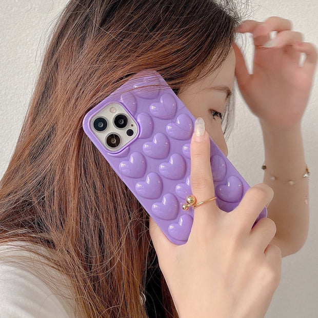 3D Love Heart Case