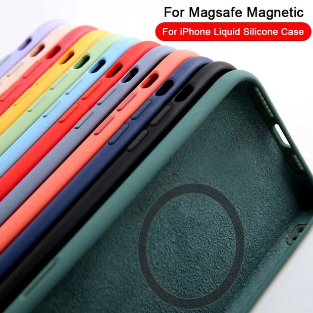 Cyan MagSafe Silicone Case